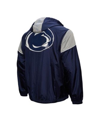 Мужская толстовка-анорак Mitchell & Ness темно-синего цвета Penn State Nittany Lions Team 3.0 с капюшоном на молнии