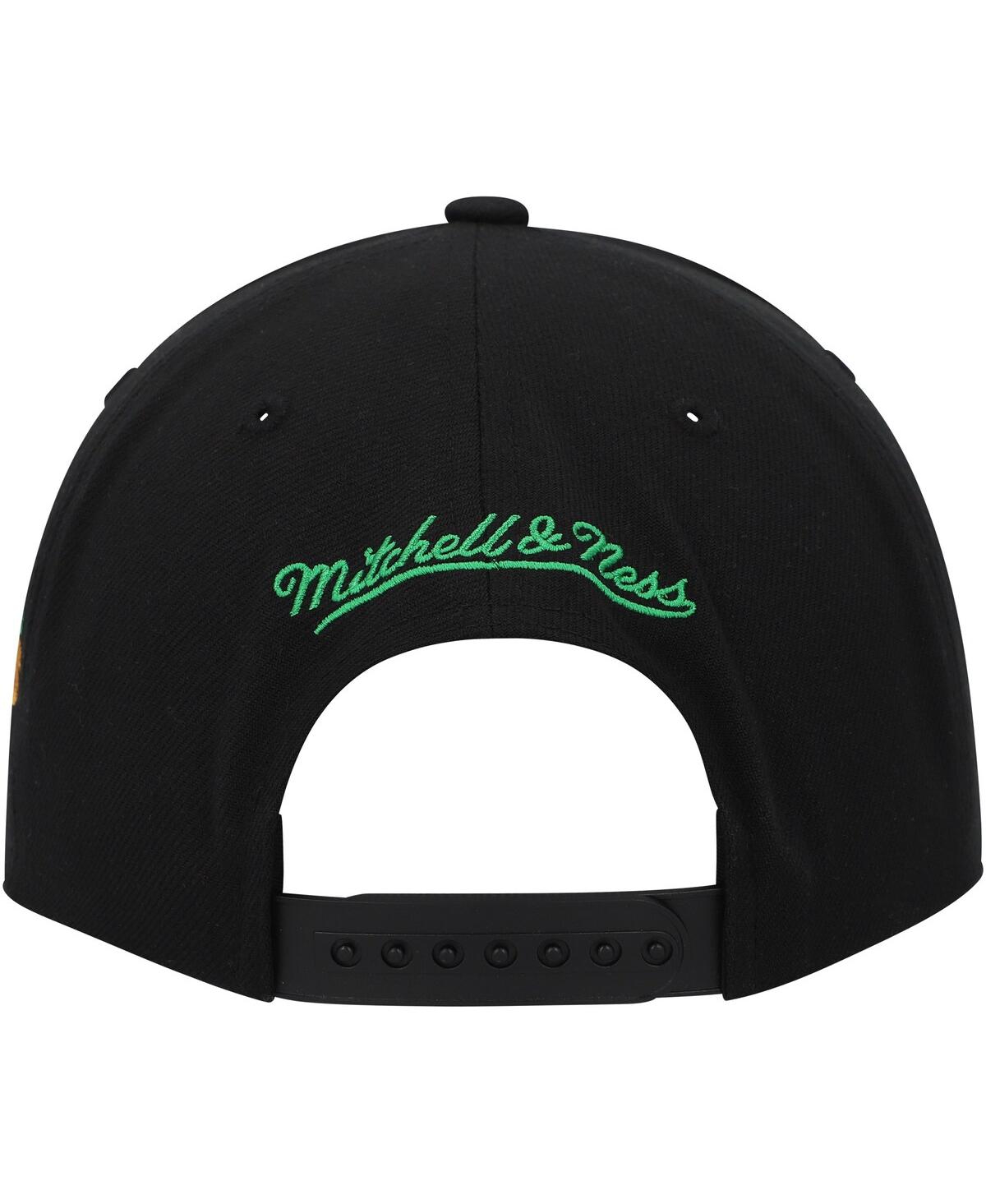 Mitchell & Ness Men's Black Dallas Stars Core Team Script 2.0 Snapback Hat In Black