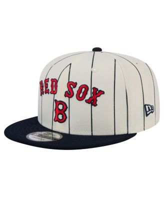New Era - Men's White Boston Red Sox Jersey Pinstripe 9FIFTY Snapback Hat