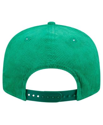 Новая мужская кепка Kelly Green Boston Celtics Throwback от New Era, вельветовая кепка-бейсболка длиной 9 футов 5 дюймов