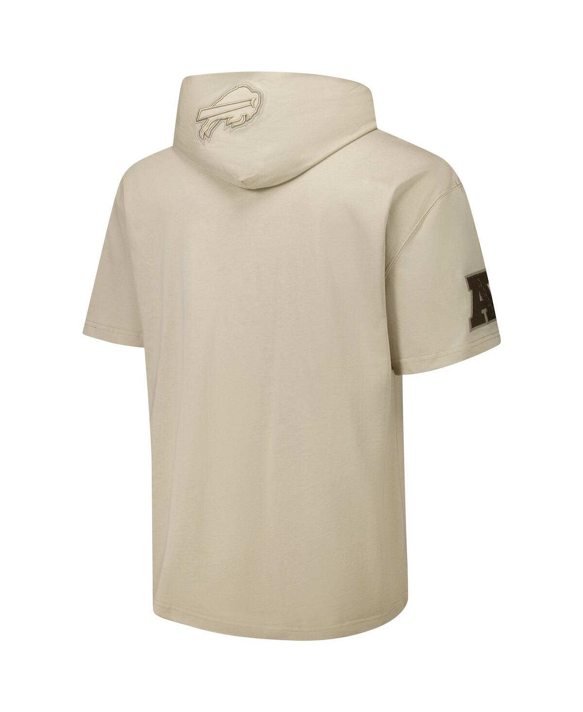 Pro Standard Men's Tan Buffalo Bills Neutrals Capsule Short Sleeve Pullover Hoodie In Tan