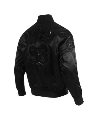 Мужская куртка игрока Maxx Crosby Black Las Vegas Raiders Pro Standard с застежкой на молнию