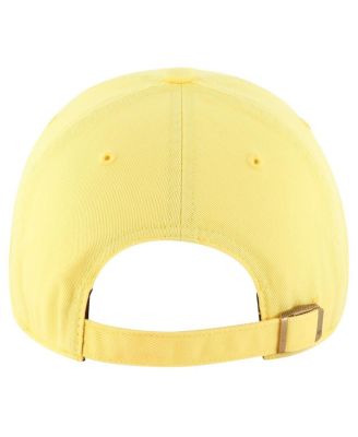 Женская золотая кепка бренда '47 Pittsburgh Steelers Luminance Cheer Clean Up с регулируемой яркостью.