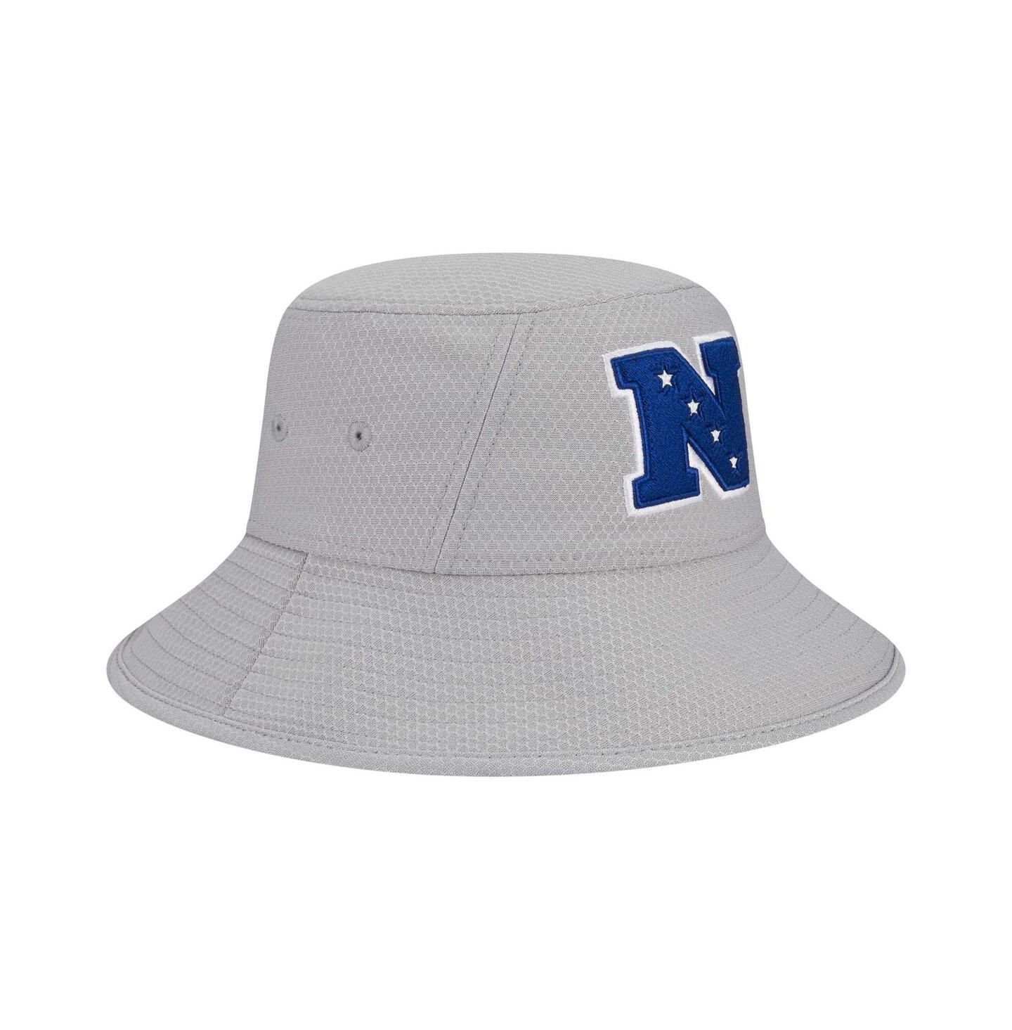 Мужская панама New Era Gray NFC Merchandise 2025 NFL Pro Bowl Bucket Hat — фото 3