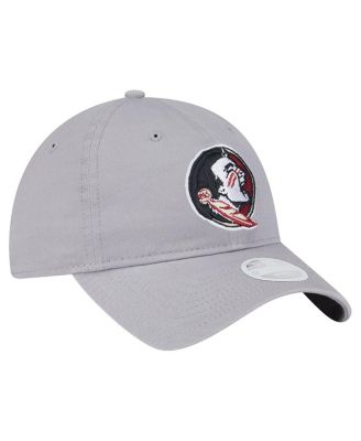Women's Gray Florida State Seminoles Logo 9TWENTY Adjustable Hat