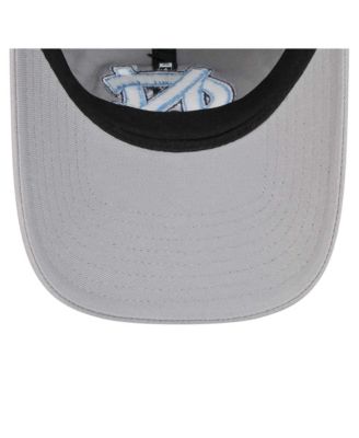 Женская серая шляпа New Era с логотипом North Carolina Tar Heels на каблуках с регулируемой длиной 92 см