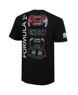 Мужская и женская черная футболка рулевого команды Формулы-1 2024 Гран-при Лас-Вегаса Insomniac