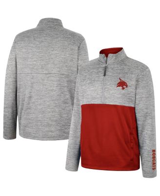 Colosseum - Men's Gray Texas State Bobcats John Half-Zip Jacket