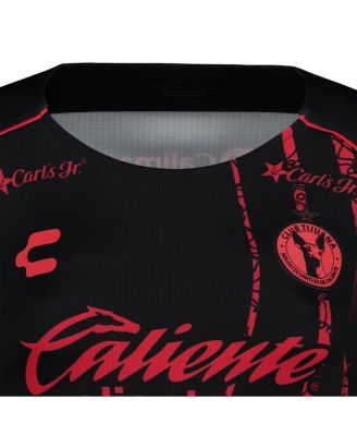 Женская черно-красная футболка Charly Club Tijuana 2024/25 Home Authentic
