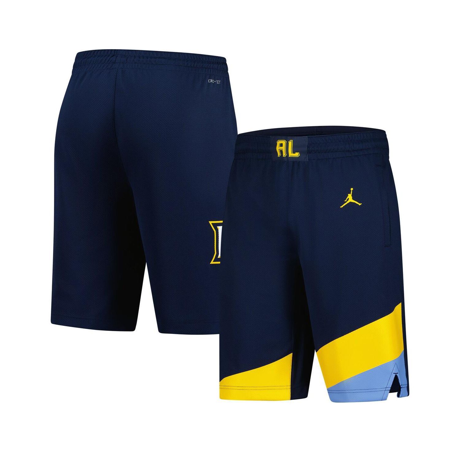 Men's Navy Marquette Golden Eagles Replica Basketball Shorts