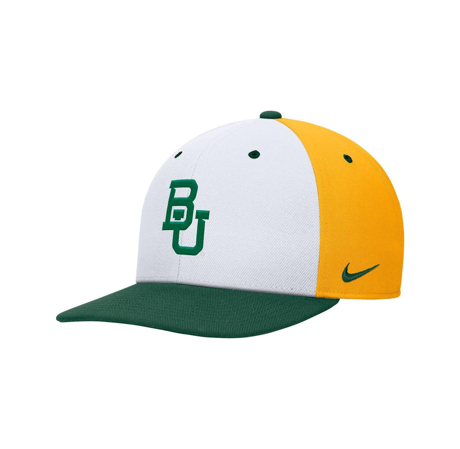 Men's White/Gold Baylor Bears Pro Performance Snapback Hat