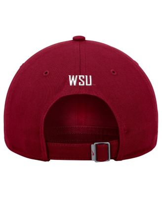 Мужская малиновая кепка Nike Washington State Cougars Club с регулируемой посадкой