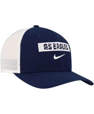 Men's Navy Georgia Southern Eagles 2024/25 Sideline Rise Trucker Adjustable Hat