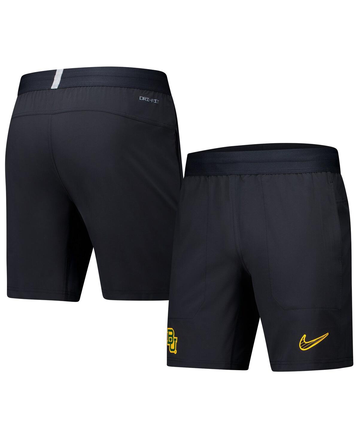 Nike Men's Black Baylor Bears 2024/25 Sideline Performance Woven Shorts In Black