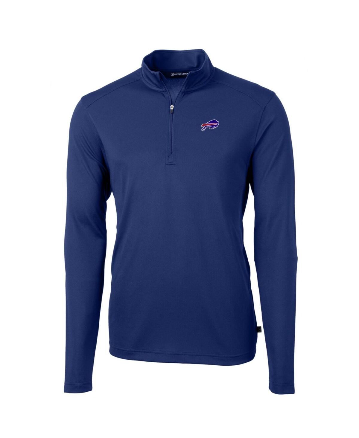 Men's Royal Buffalo Bills Big Tall Virtue Eco Pique Quarter-Zip Pullover Jacket - Royal