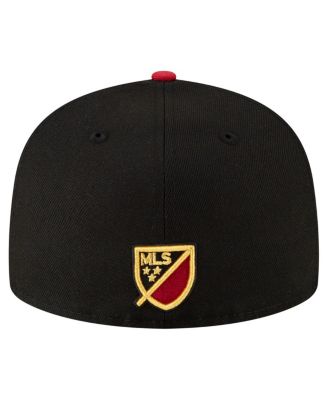 Мужская приталенная шляпа New Era черного цвета Atlanta United FC Element Tech Pack 59FIFTY