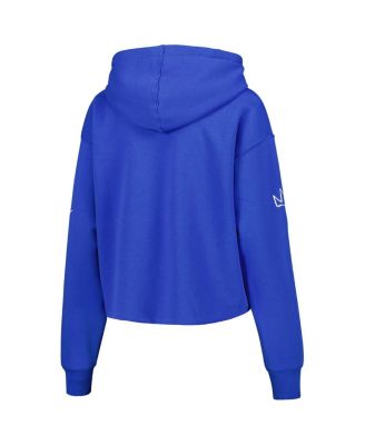 Женская толстовка-пуловер Nike Royal Brooklyn Nets 2022/23 City Edition с капюшоном в стиле кэжуал