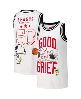 Freeze Max - Men's White Peanuts Good Grief Basketball Jersey