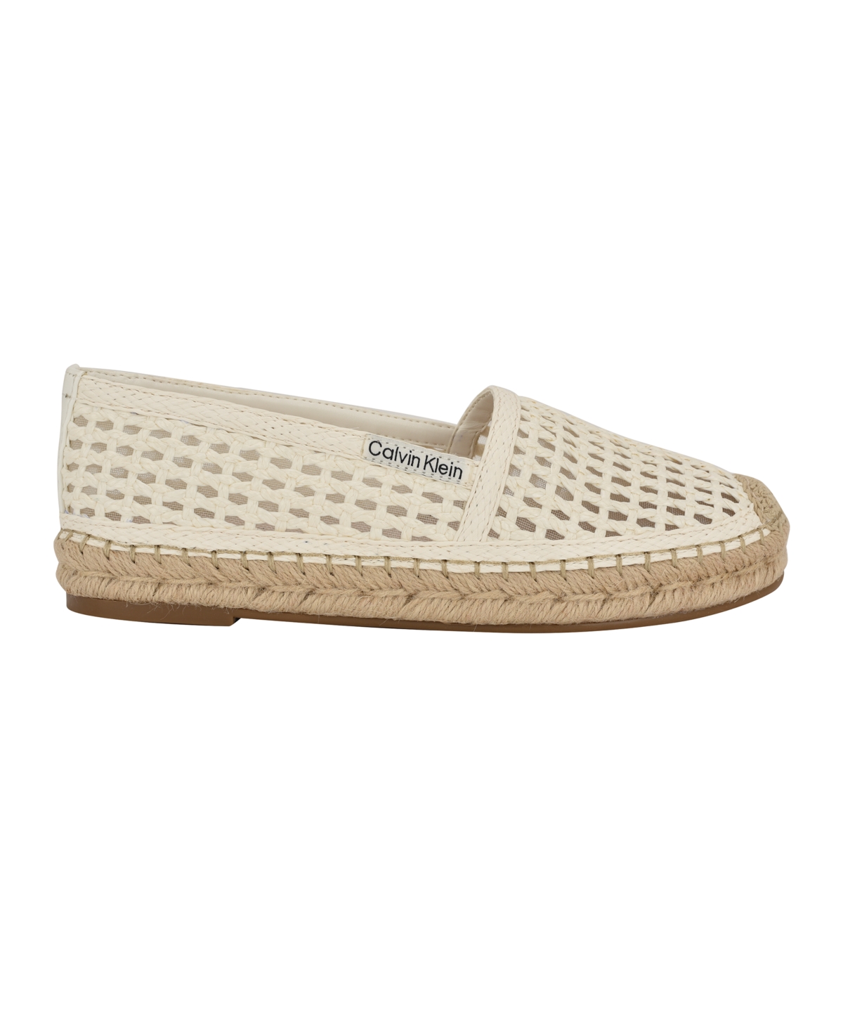 Calvin Klein Presley Woven Flat In White