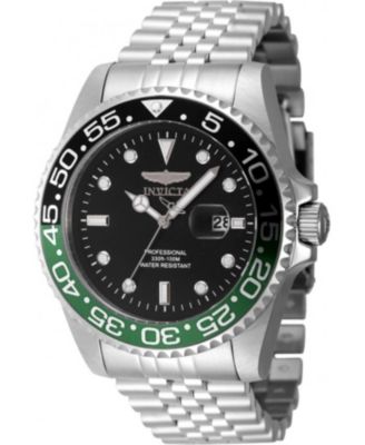 Men's 48387 Pro Diver Quartz 3 Hand Black Dial Watch