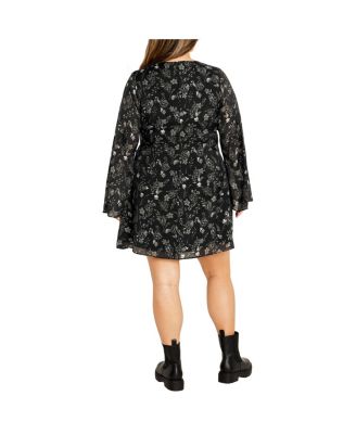 Платье с принтом 