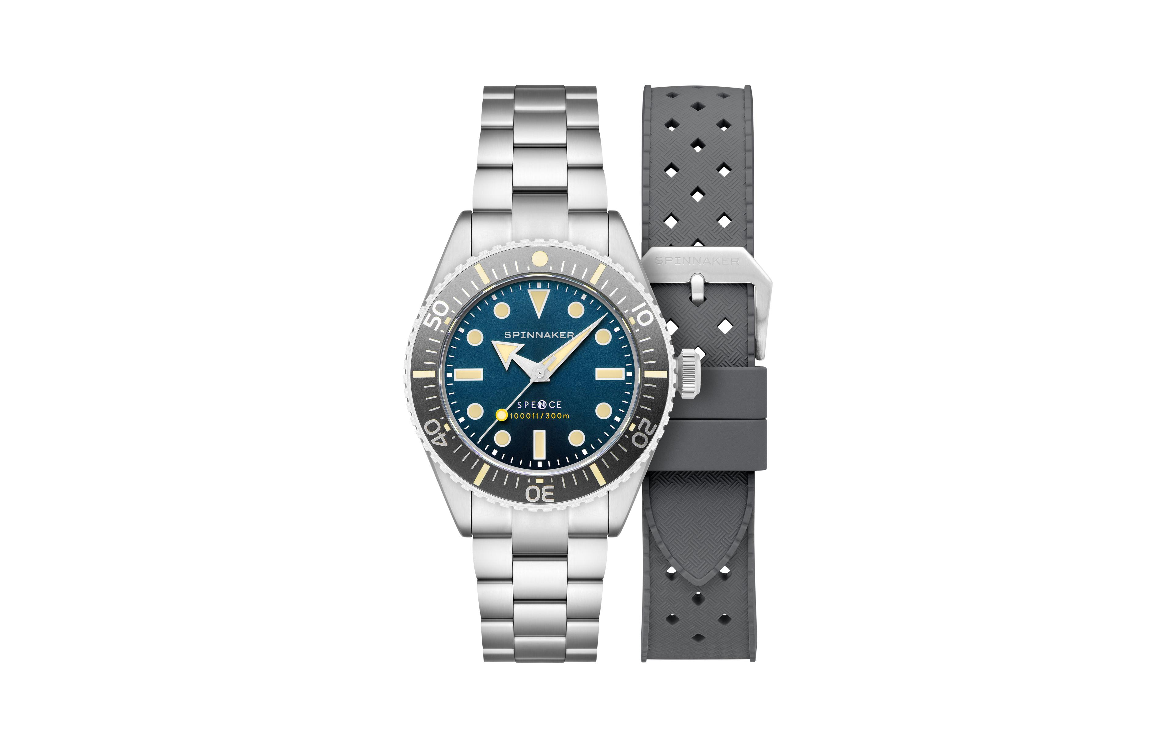 Spinnaker Men's Spence 300 Automatic Solid Stainless Steel Bracelet Watch, 40mm