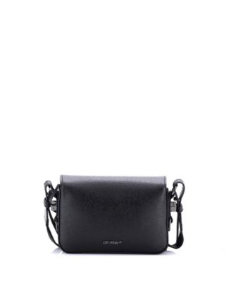 Small Binder Clip Flap Bag Printed Leather