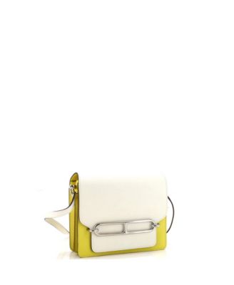 Сумка Hermes 18 Roulis, бывшая в употреблении, двухцветная Evercolor