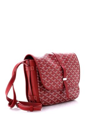 Бывшая в употреблении сумка-мессенджер Goyard MM Belvedere II из холщовой ткани с покрытием