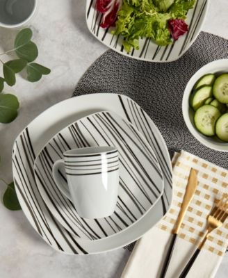 Justin 16 Pc. Dinnerware Set, Service for 4 