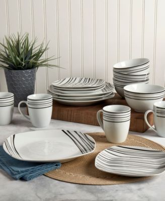 Justin 16 Pc. Dinnerware Set, Service for 4 