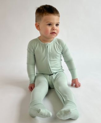 Baby Boys and Girls Convertible 2 Way Zippered Footed Coverall