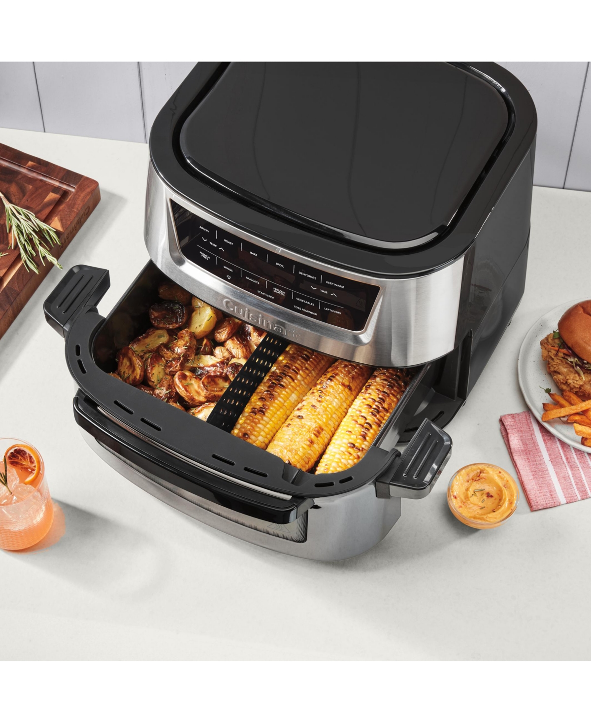 Cuisinart 9-qt. Basket Multi-function Air Fryer, Air-220 In Black And Stainless