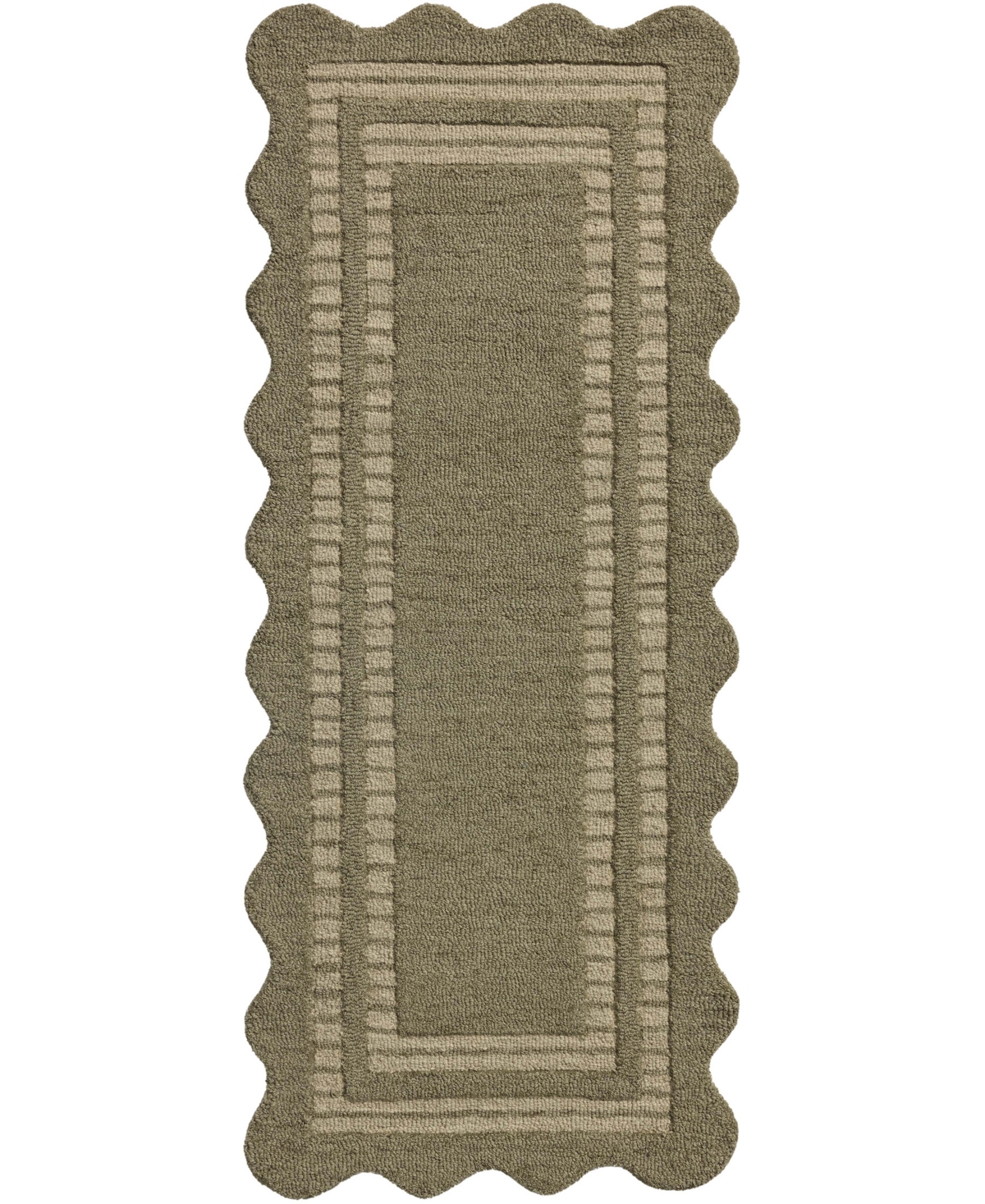 Chris Loves Julia Scottie Sco-01 2'x5' Runner Area Rug In Green
