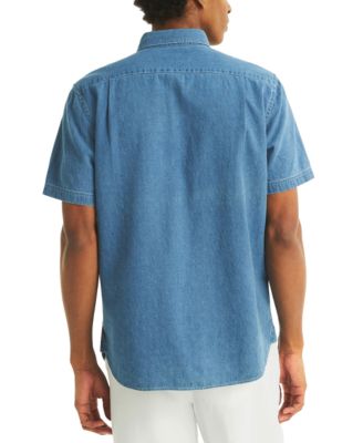 Мужская рубашка из шамбре с коротким рукавом Nautica Nautica