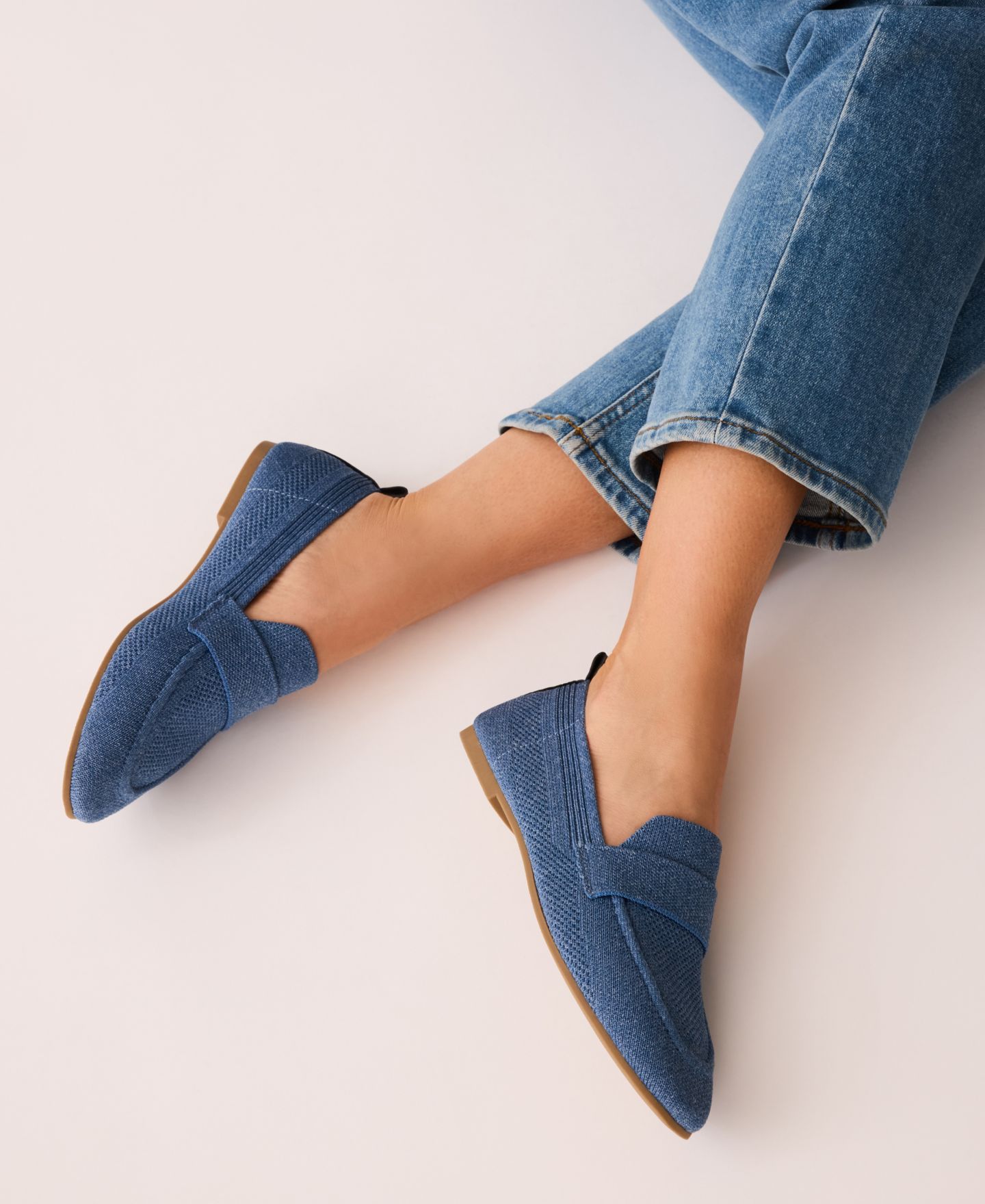 Женские туфли Anne Klein Tye Knit Slip On, цвет: Синий — фото 9