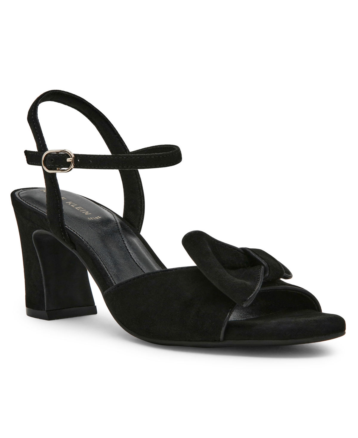 Anne Klein Rosy Ankle Strap Sandal In Black