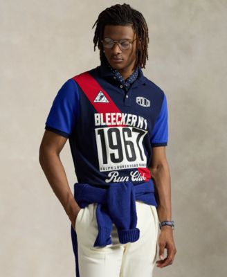 Men's Classic-Fit Mesh Graphic Polo Shirt