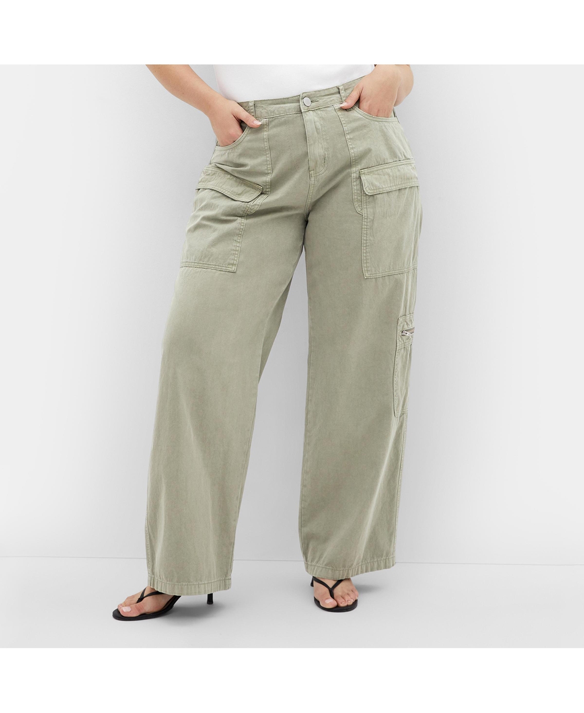 Plus Size Mila Cargo Pant - Black