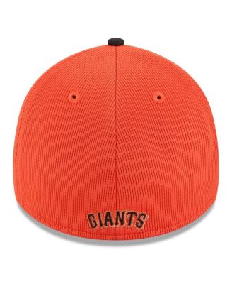 Мужская оранжевая шапка New Era San Francisco Giants 2025 для весенних тренировок 39-го размера Flex Hat