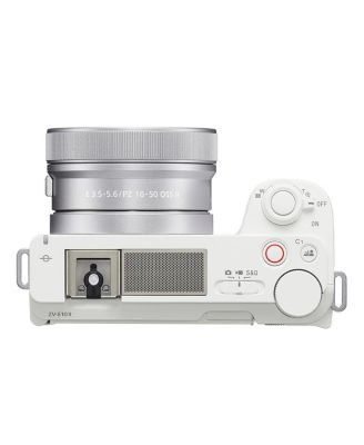 Sony Alpha ZVE10 II APS-C Interchangeable Lens Mirrorless Content Creators Camera Kit and 16-50mm Lens Kit (White)