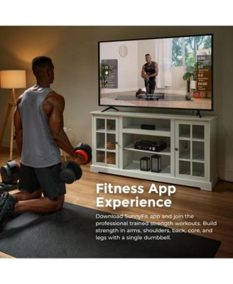 Elite Adjustable Dumbbell 55-Pound, Anti-Slip Steel Handle