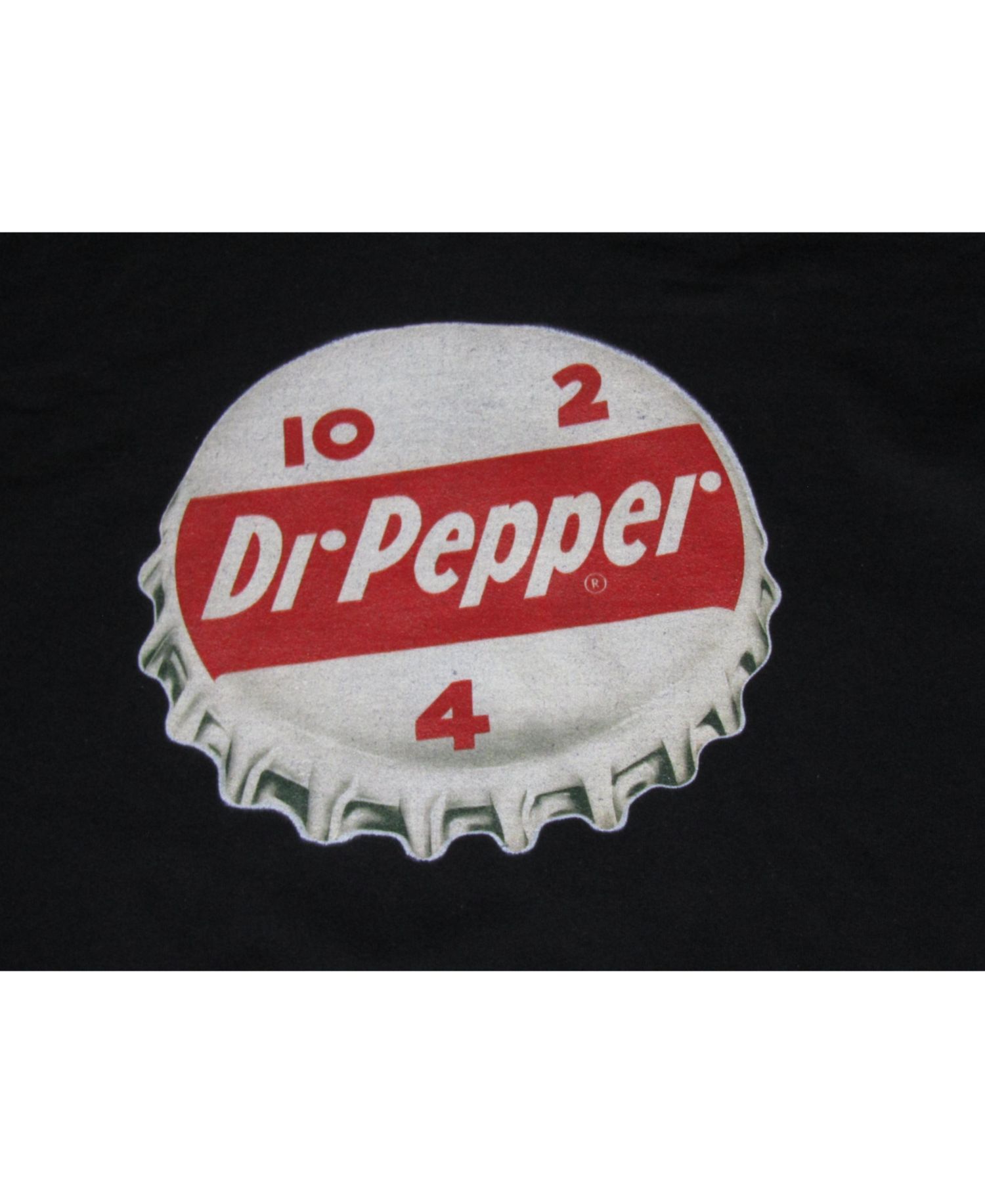 Big & Tall Dr Pepper Bottle Cap Black Sweatshirt-4XL
