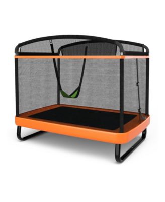 Outdoor Trampoline with Swing and Enclosure Net for Kids Jumping and Entertainment