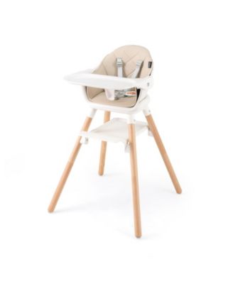 Kids 6 in 1 Convertible Highchair with Safety Harness and Removable Tray