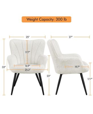 Modern Fabric Upholstered Accent Chair