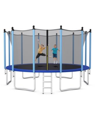 Outdoor Trampoline with Safety Closure Net