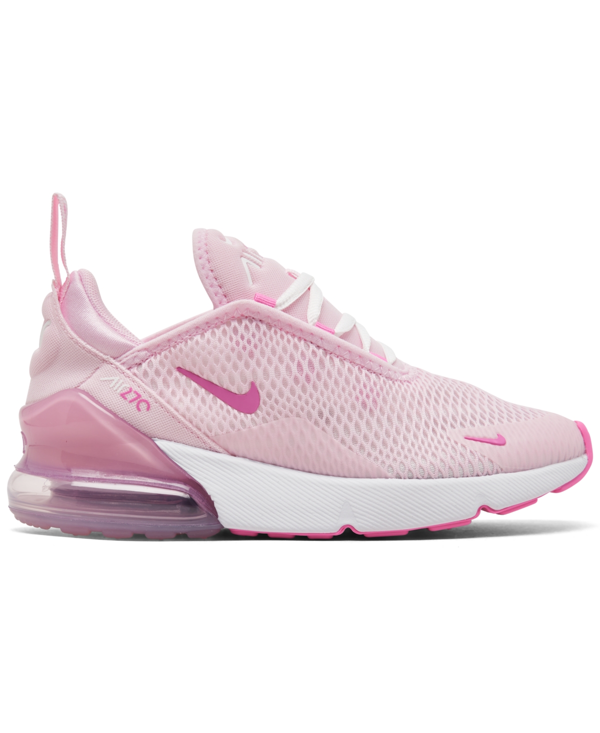 Nike Little Girls' Air Max 270 Casual Sneakers From Finish Line In Pink