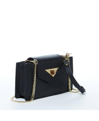 Мини-сумка через плечо SUSU, черный кожаный кошелек, браслет, женская сумочка