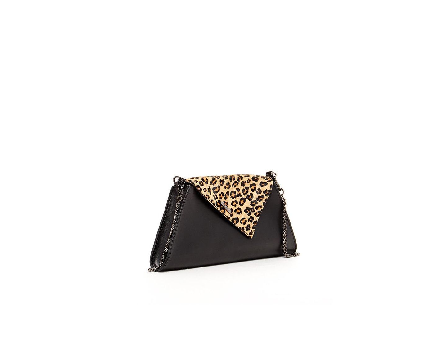 Женский клатч SUSU Black Leather Clutch Bag Leopard Unique Evening Purse Handbag, цвет: Чёрный леопардовый — фото 2